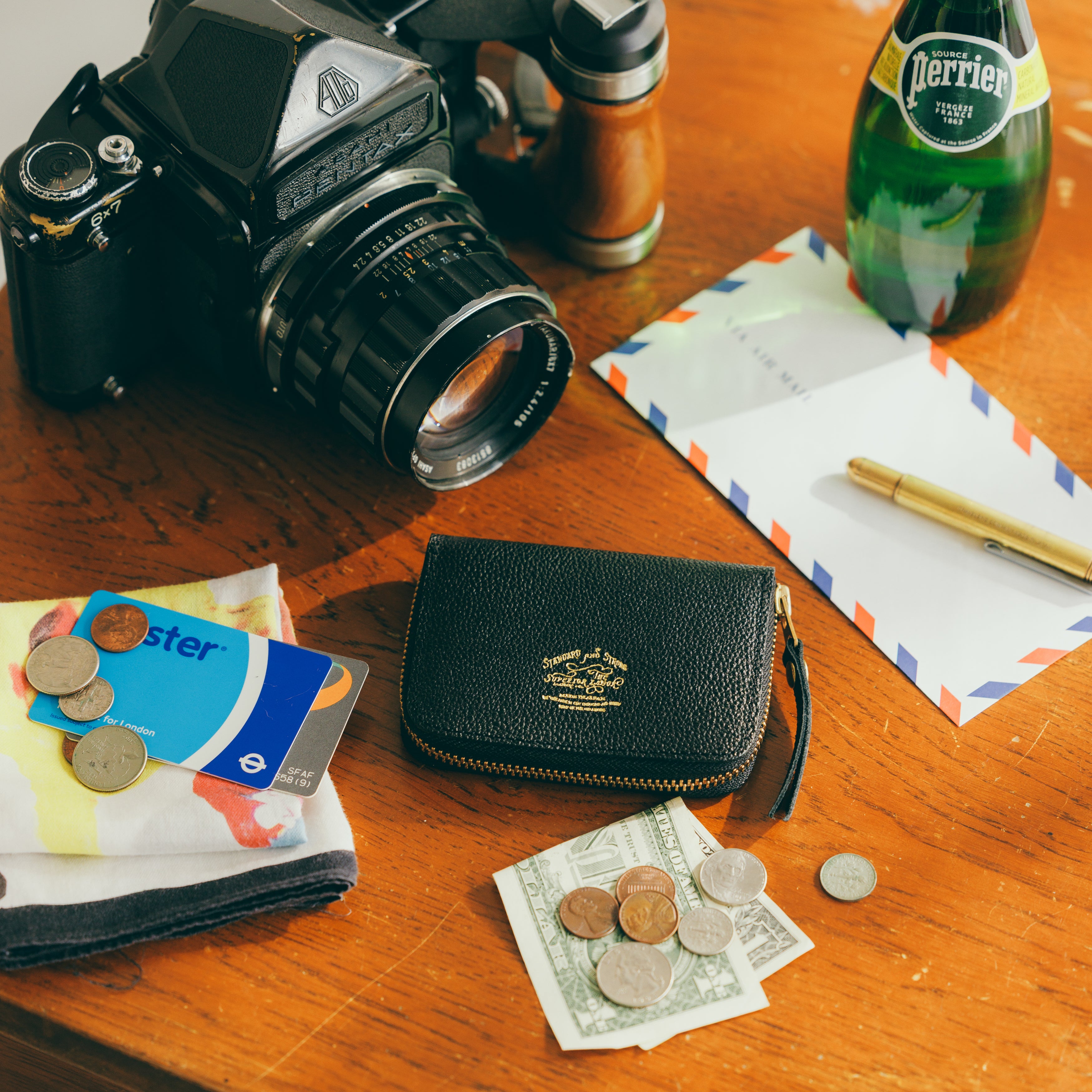 SL0306 KUROZAN zip small wallet