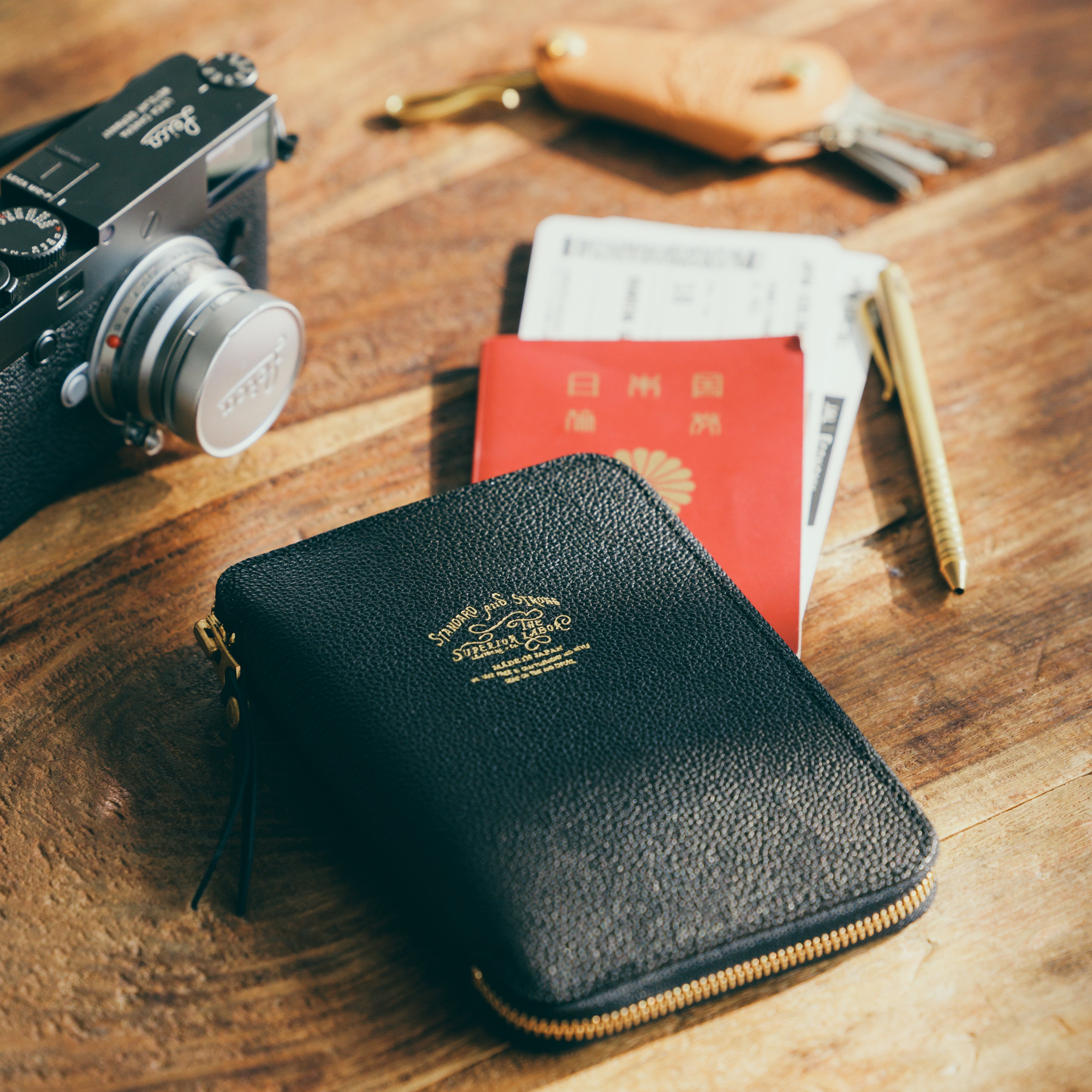 SL0328 KUROZAN A6 size zip organizer