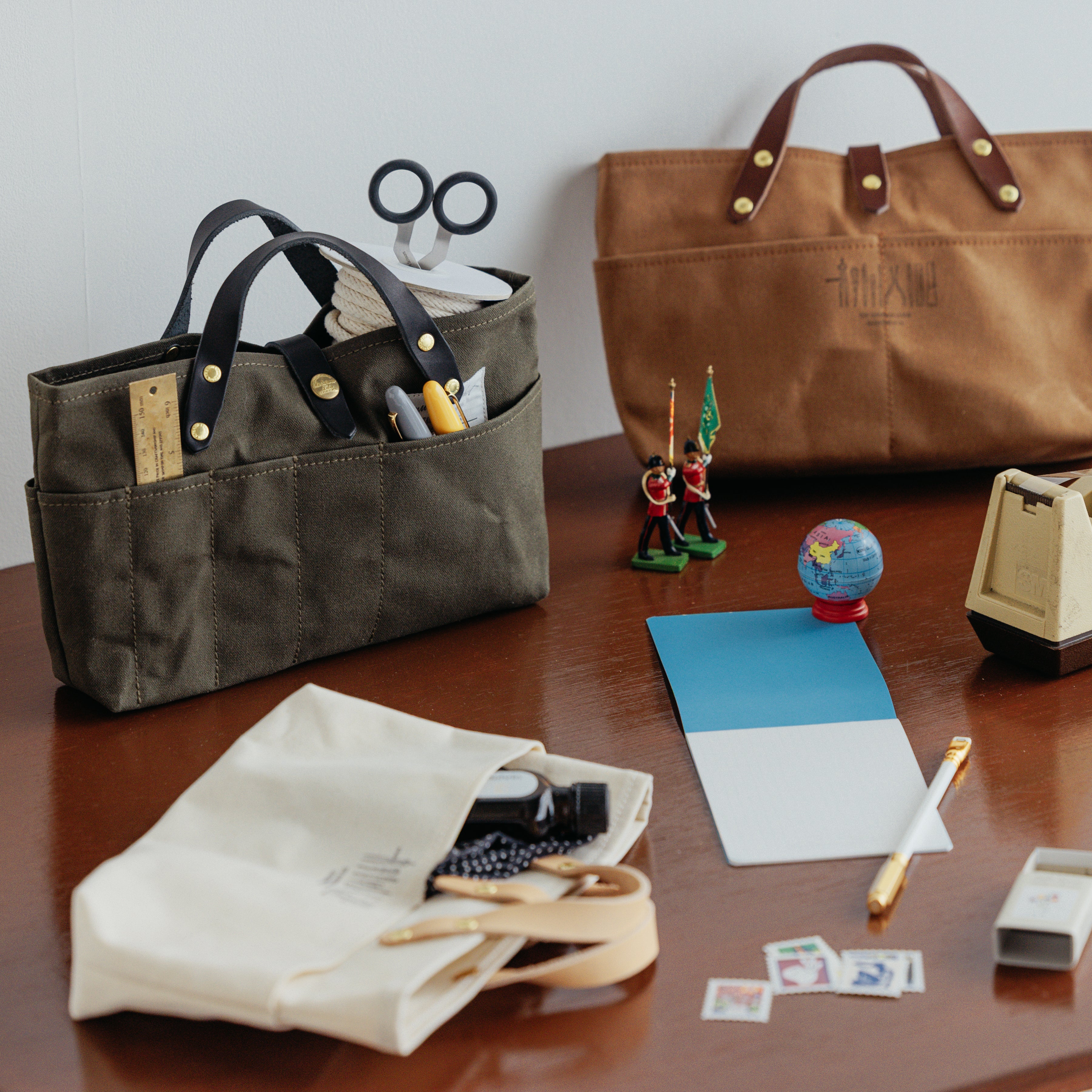 SL1706 paraffin canvas mini bag