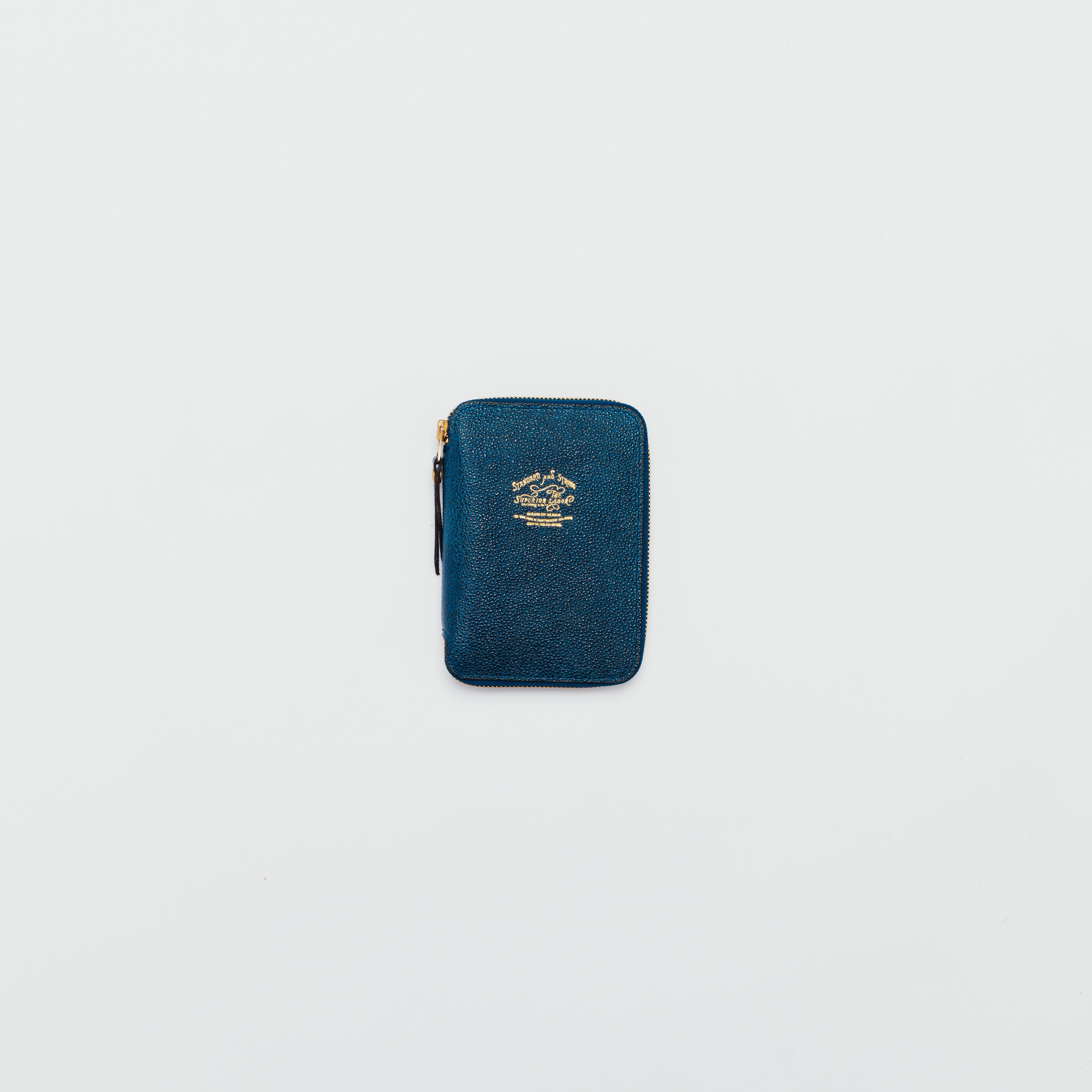 SL0315 KUROZAN indigo B7 size zip organizer