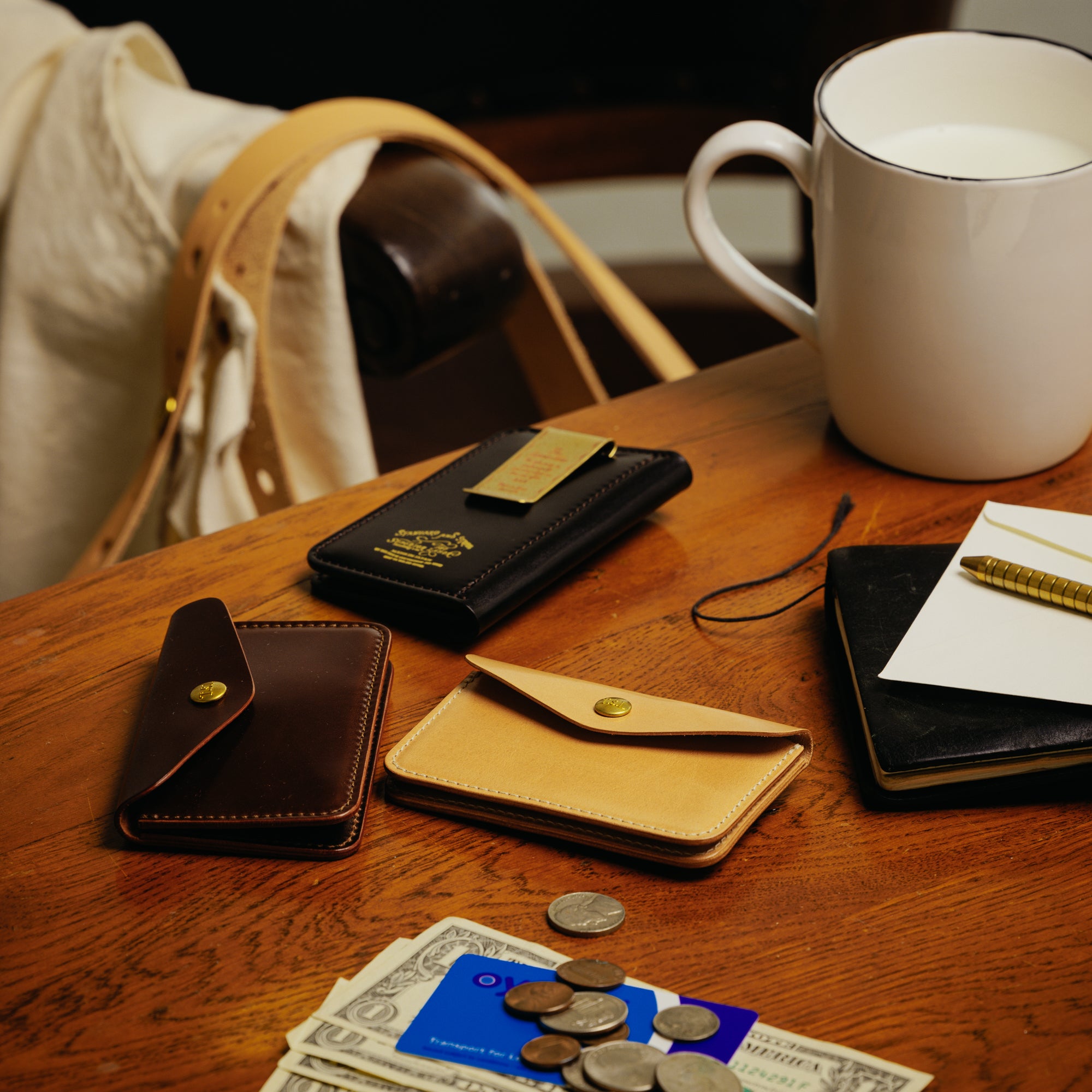 SL0250 cordovan  traveler's small purse