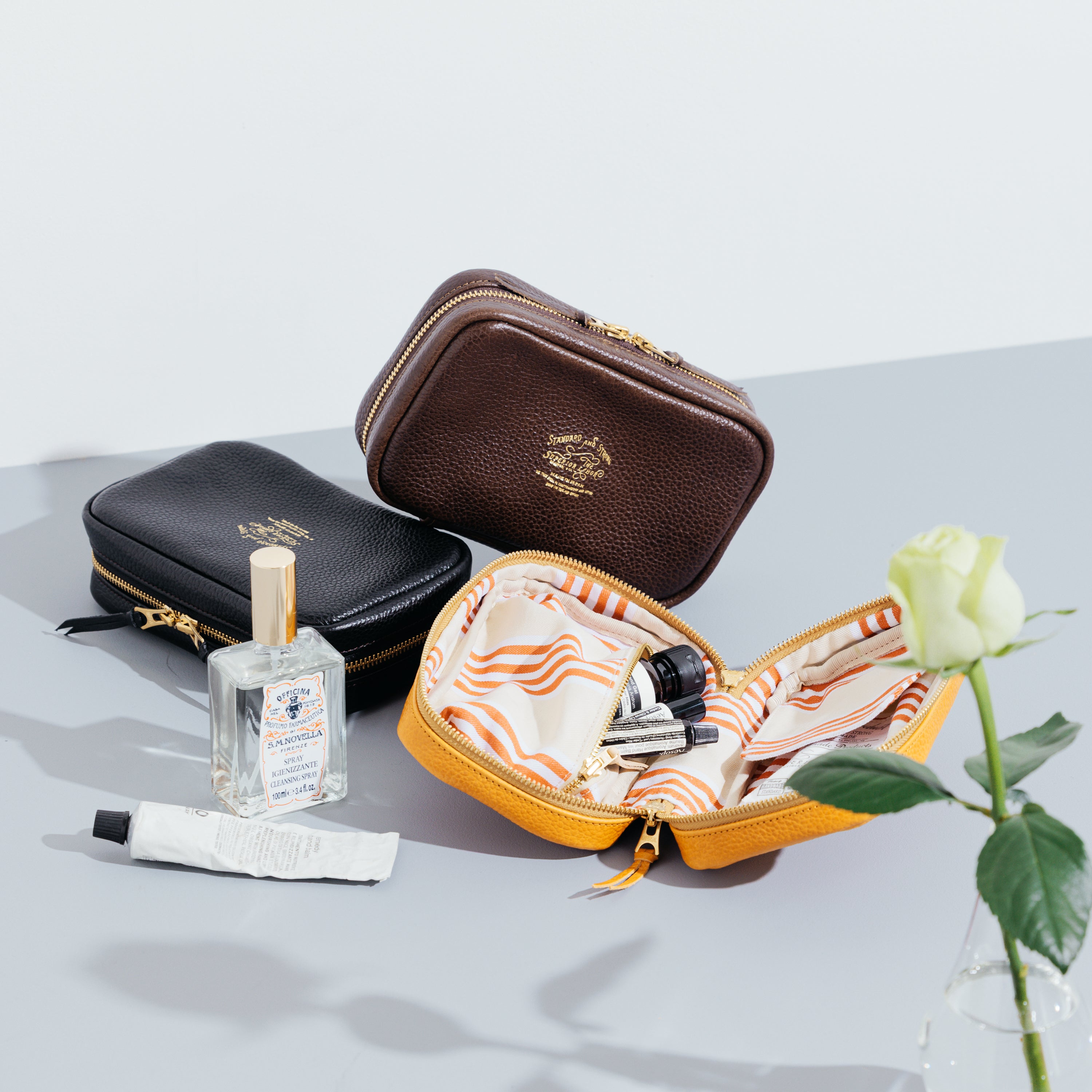 SL0126 utility leather case/ticking line