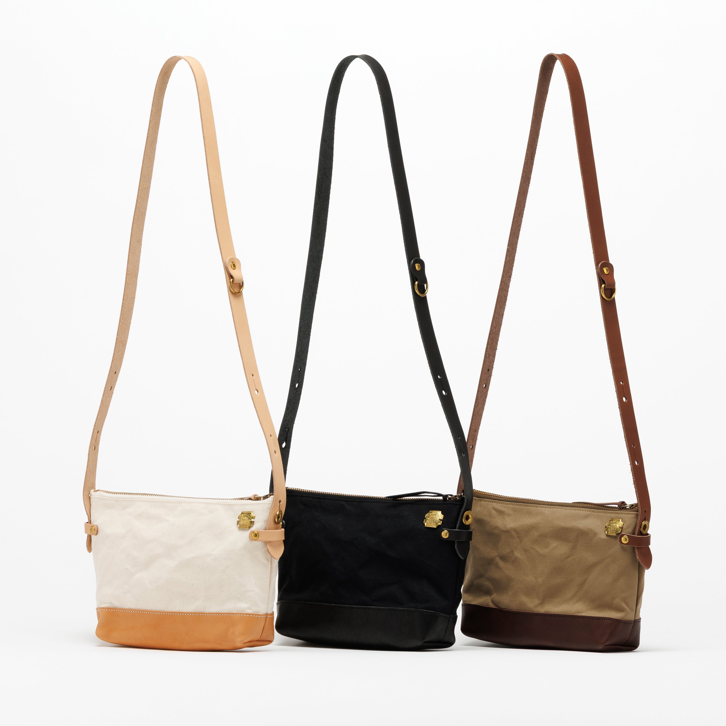SL0037 leather bottom shoulder bag S