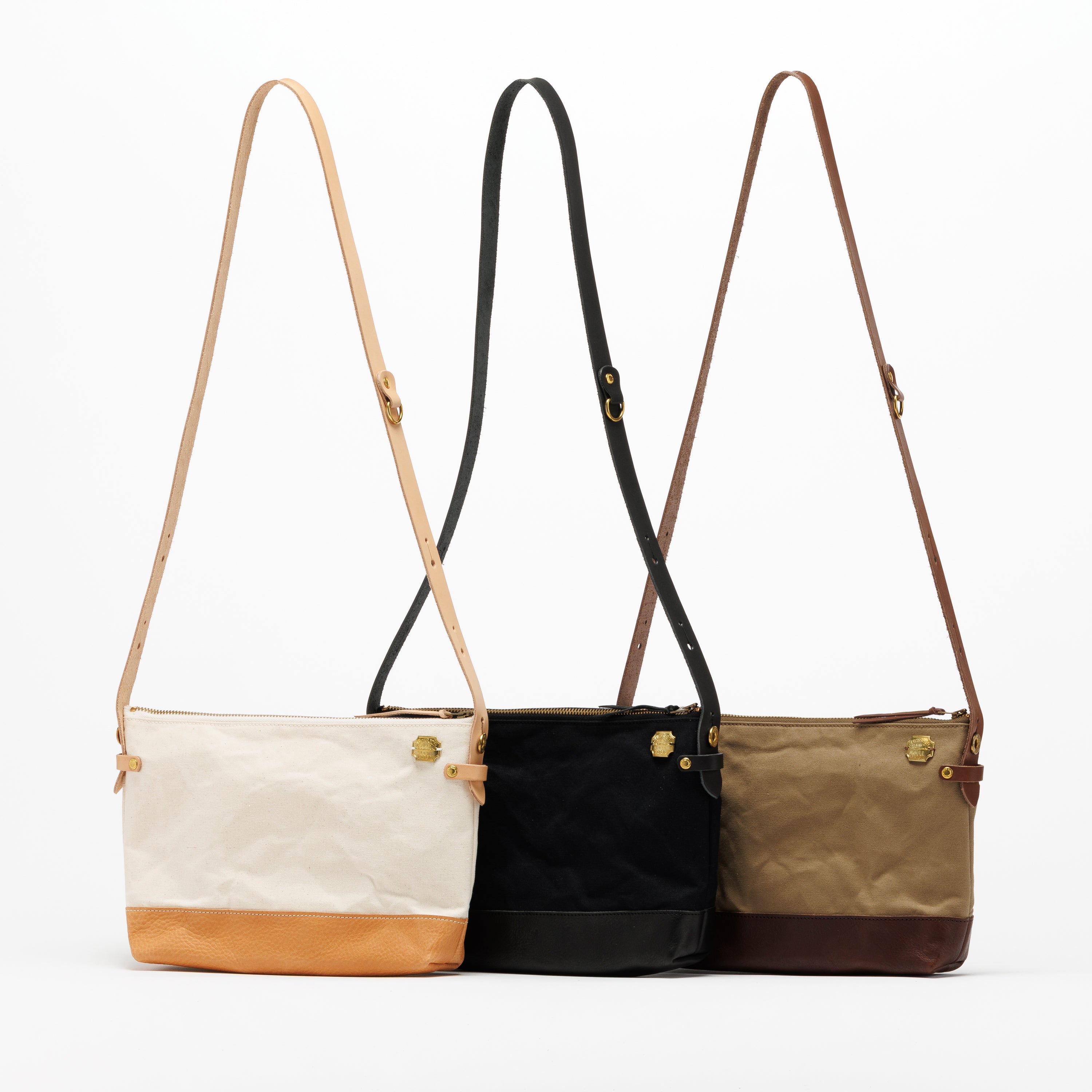 SL0038 leather bottom shoulder bag L