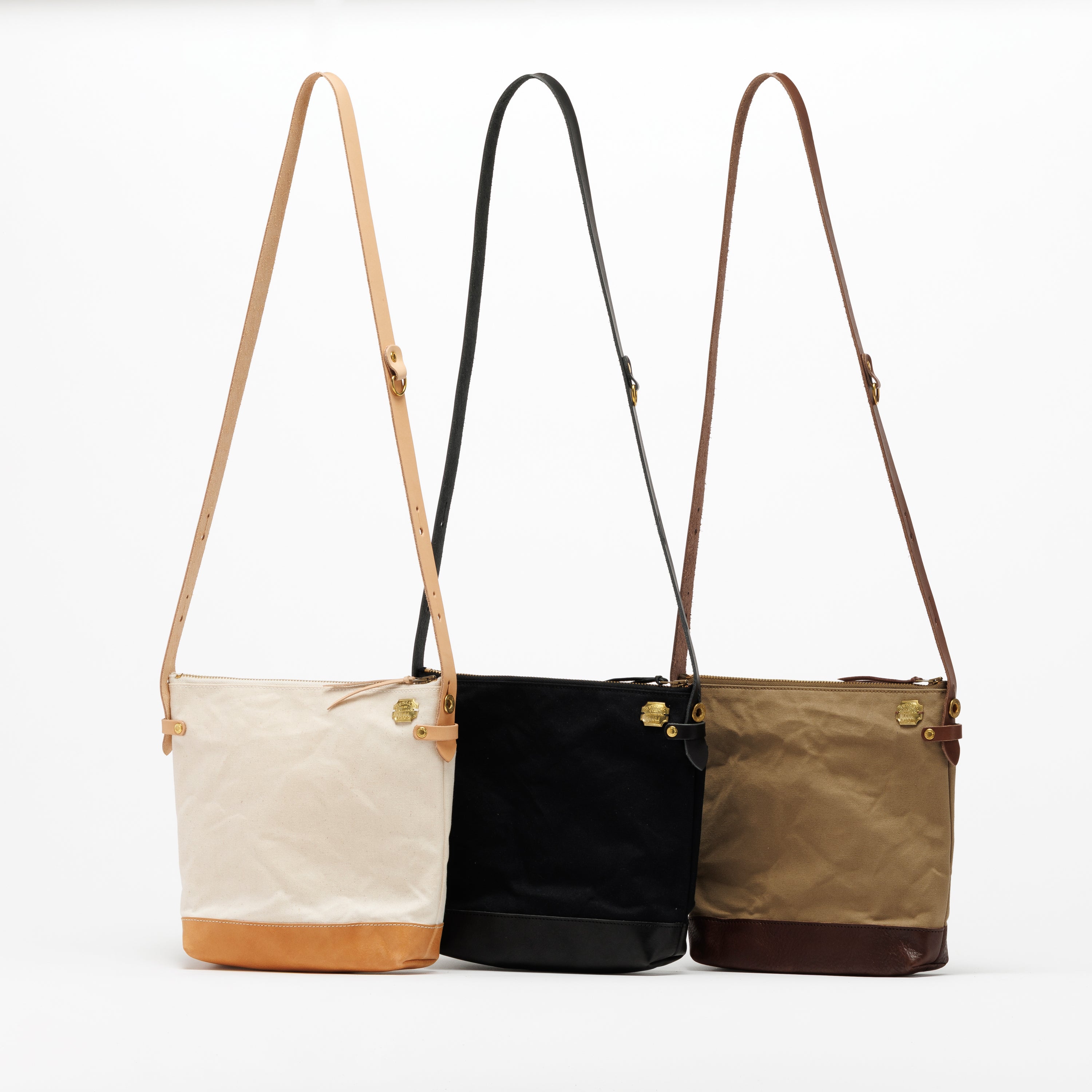 SL0039 leather bottom shoulder bag deep S